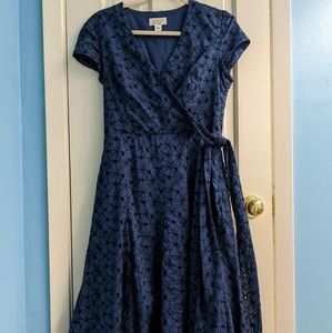 Talbots dress, indigo, size 8P